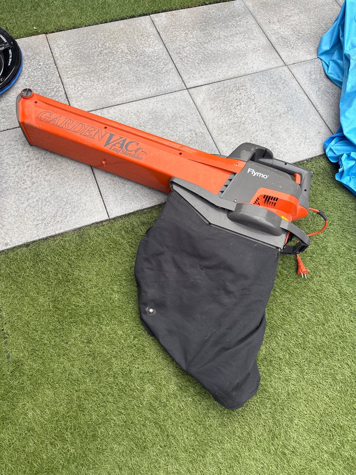 Flymo GardenVac Bladblazer/Bladzuiger met versnipperfunctie, Ophalen, Gebruikt, Handgedragen, Met opvangzak