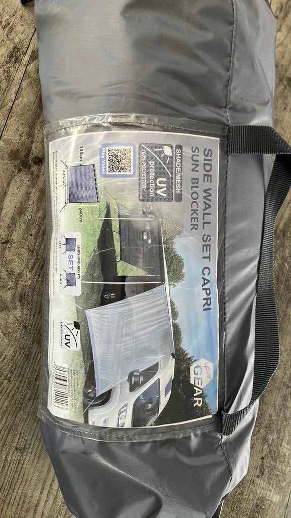 Side wall set capri sun blocker, Ophalen, Zo goed als nieuw