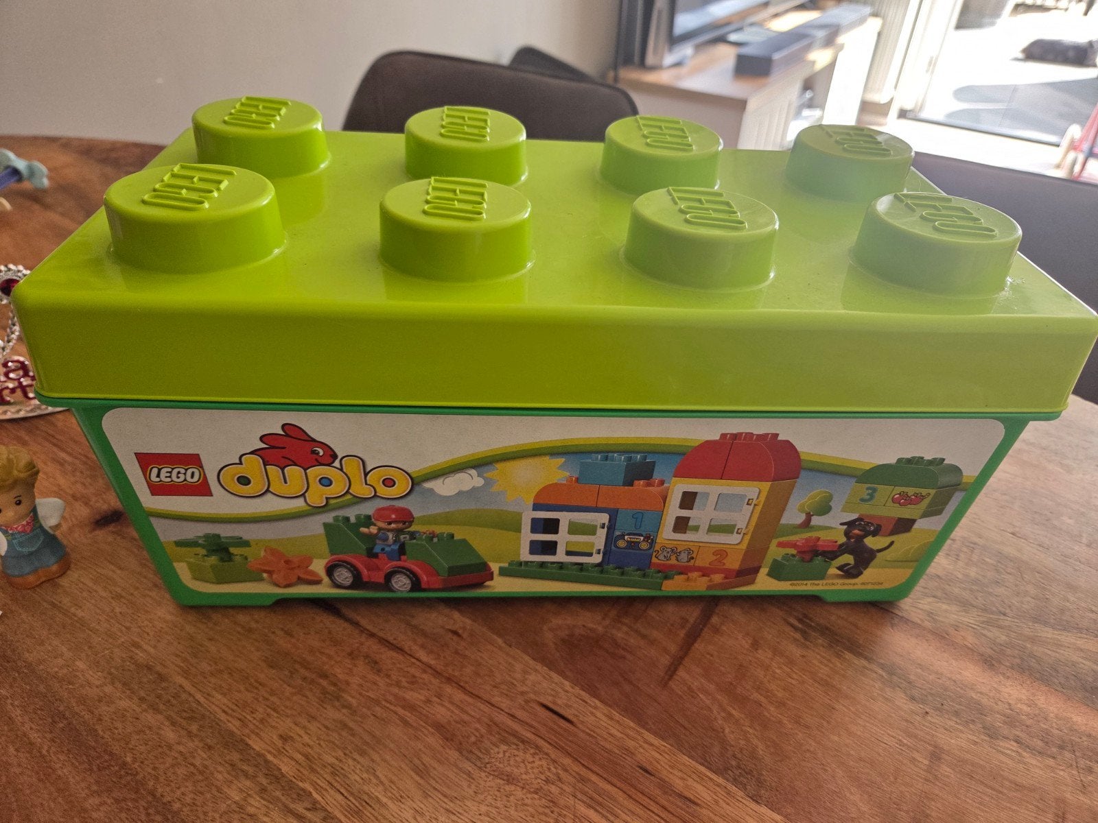 Lego Duplo opbergdoos - Groen, Kinderen en Baby's, Speelgoed | Duplo en Lego, Ophalen of Verzenden, Zo goed als nieuw, Overige typen