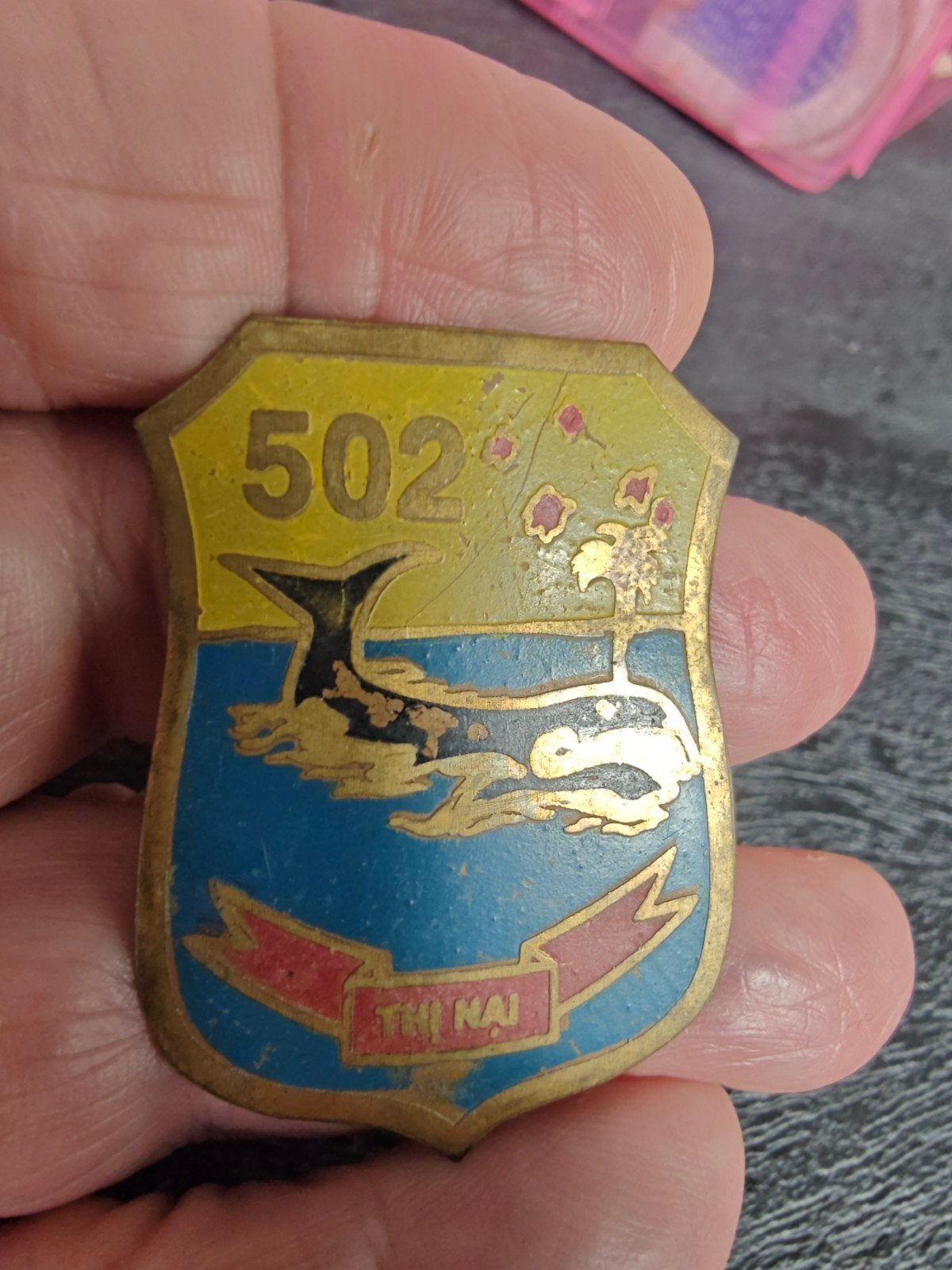 beercan insigne van de Zuid-Vietnamese marine voor het Landi, Verzamelen, Militaria | Algemeen, Ophalen of Verzenden
