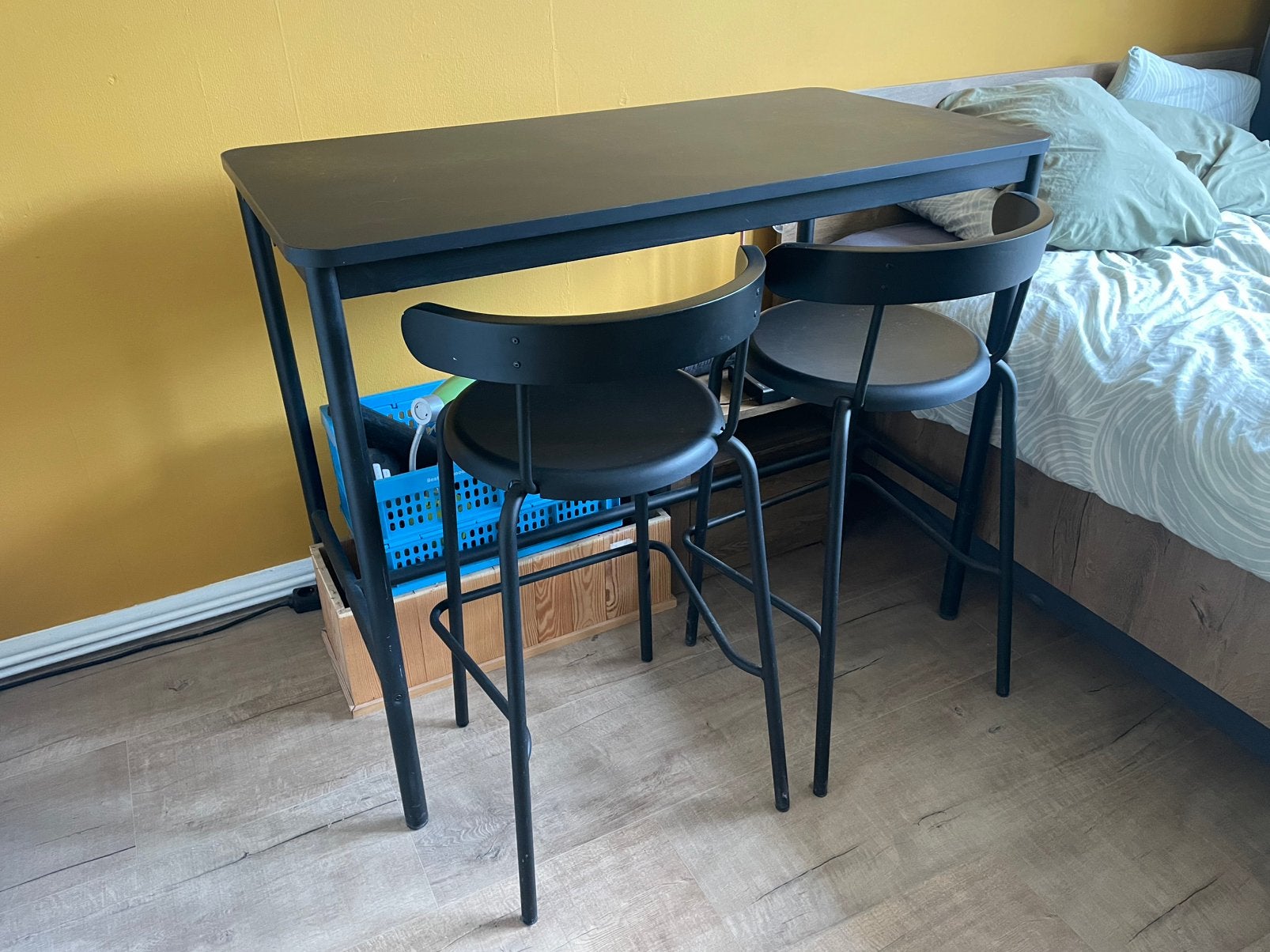 Ikea Bartafel Yngvar met barkrukken Tommeryd, Ophalen, Gebruikt, Inclusief barstoelen