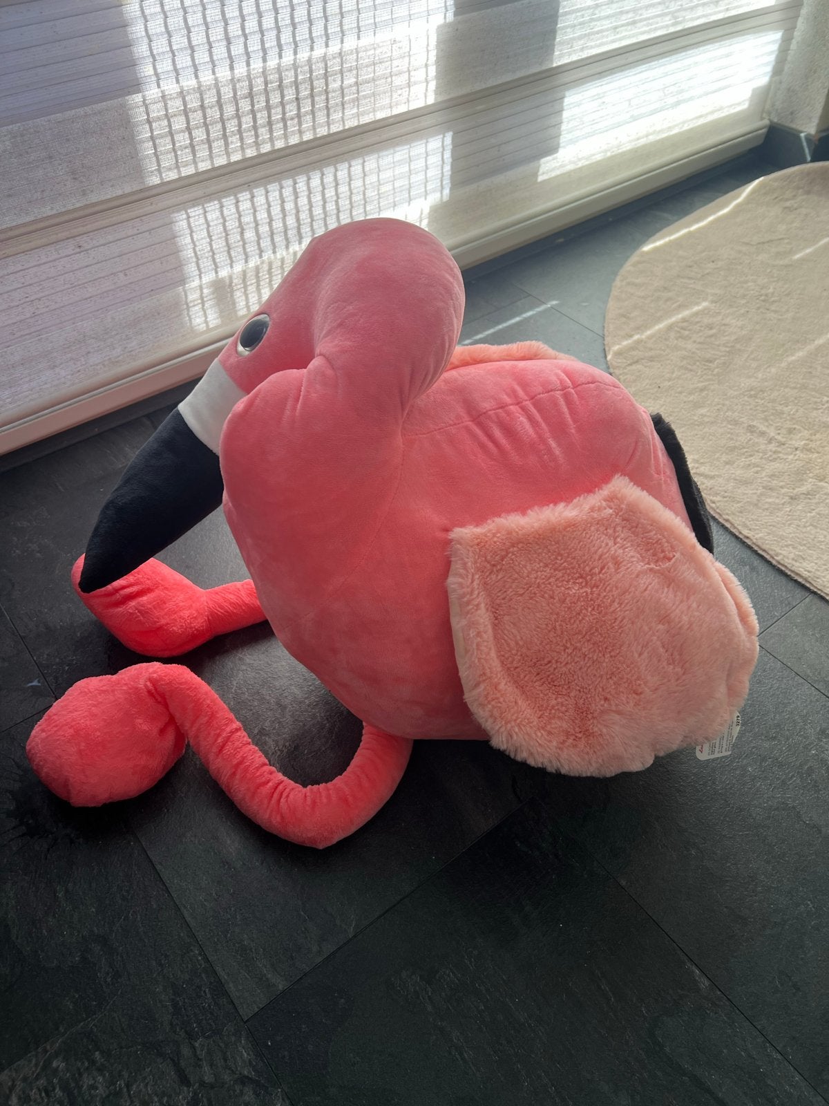 Grote Roze Flamingo Knuffel - Zo goed als nieuw, Kinderen en Baby's, Ophalen, Overige merken, Overige karakters, Overige typen