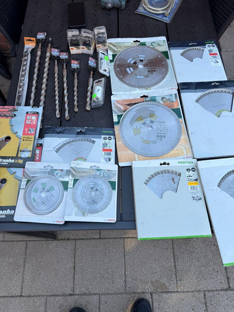 Nieuwe set Festool Bosch Piranha zaagbladen boren, Ophalen of Verzenden, Zo goed als nieuw