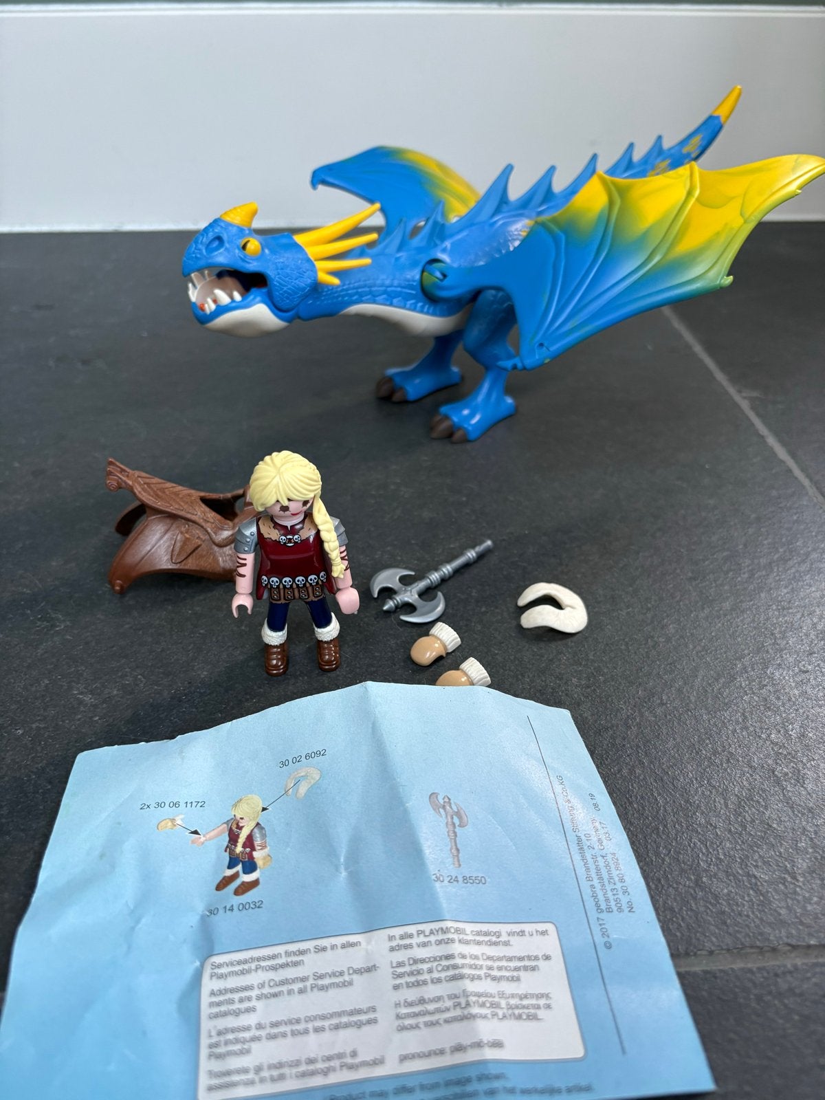 Playmobil Dragons: Astrid met Stormvlieg (9246), Ophalen, Complete set, Zo goed als nieuw, Dragons