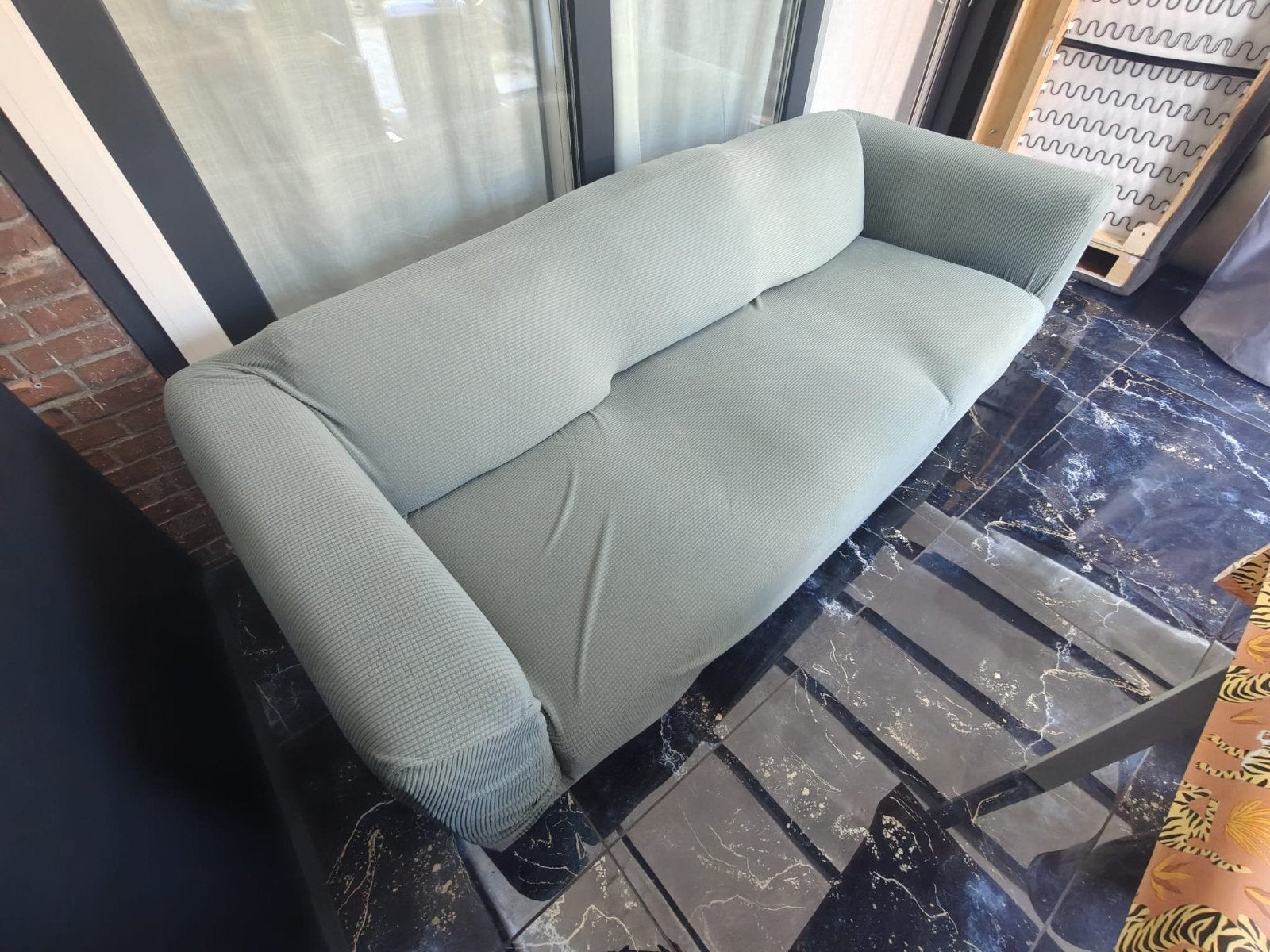 Ikea 2 en 3 zits Norsborg banken met extra bankhoezen, Ophalen, Gebruikt, 75 tot 100 cm, Rechte bank