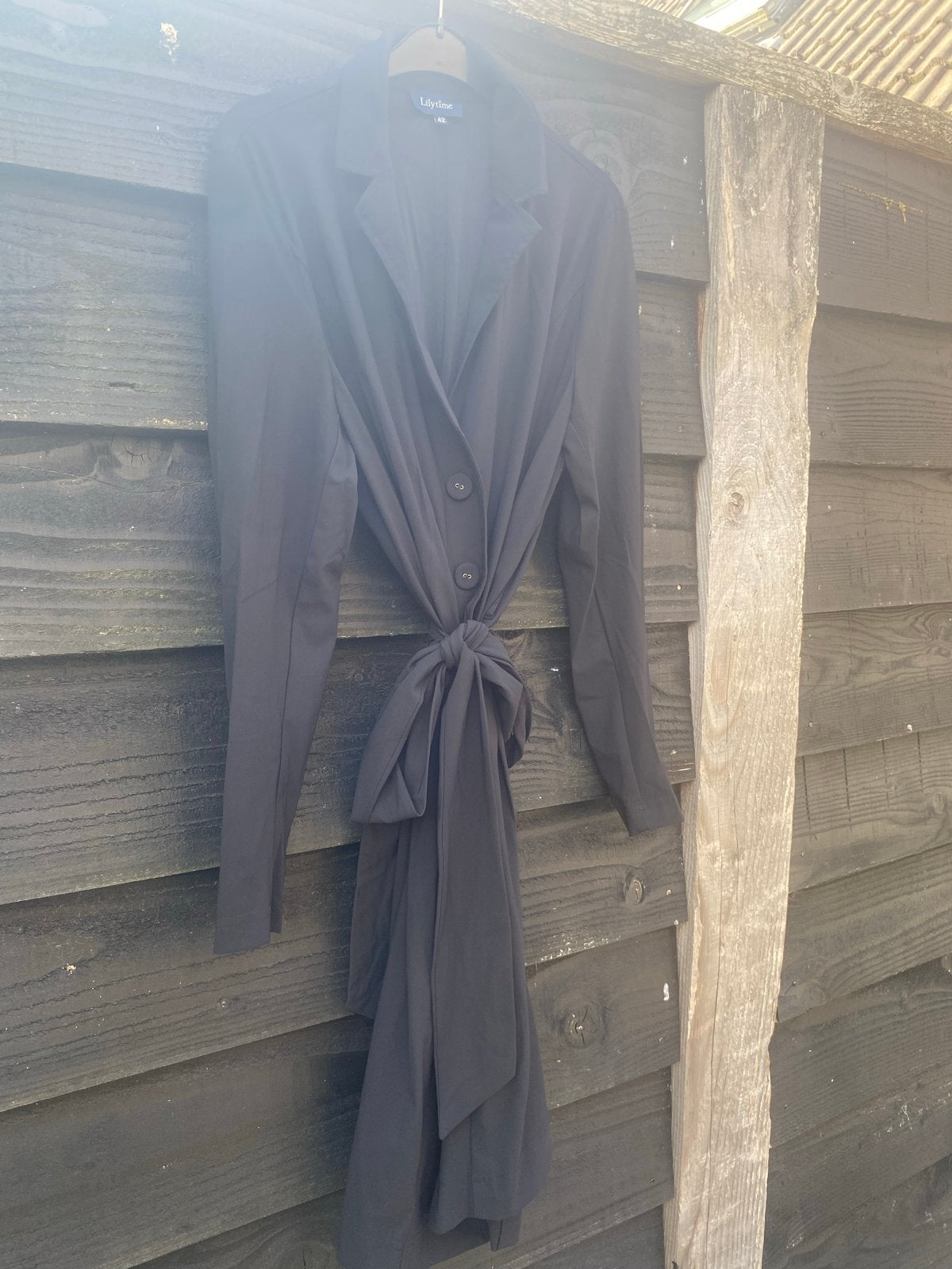 Zwarte blazer van Lilytime, Zwart, Maat 42/44 (L), Ophalen of Verzenden, Zo goed als nieuw