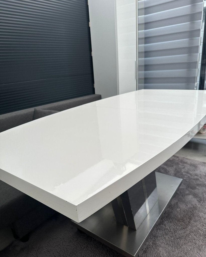 Modern Design Eettafel, Huis en Inrichting, Ophalen, Gebruikt, 50 tot 100 cm, 150 tot 200 cm