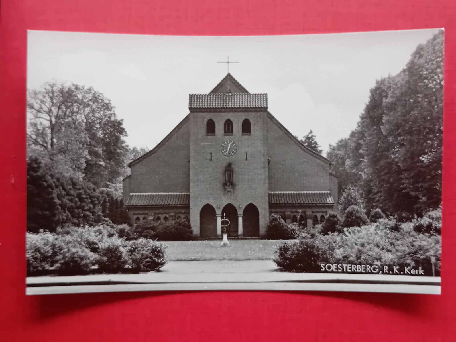 Soesterberg, R.K. Kerk - Oude Ansichtkaart, Verzamelen, Ophalen of Verzenden