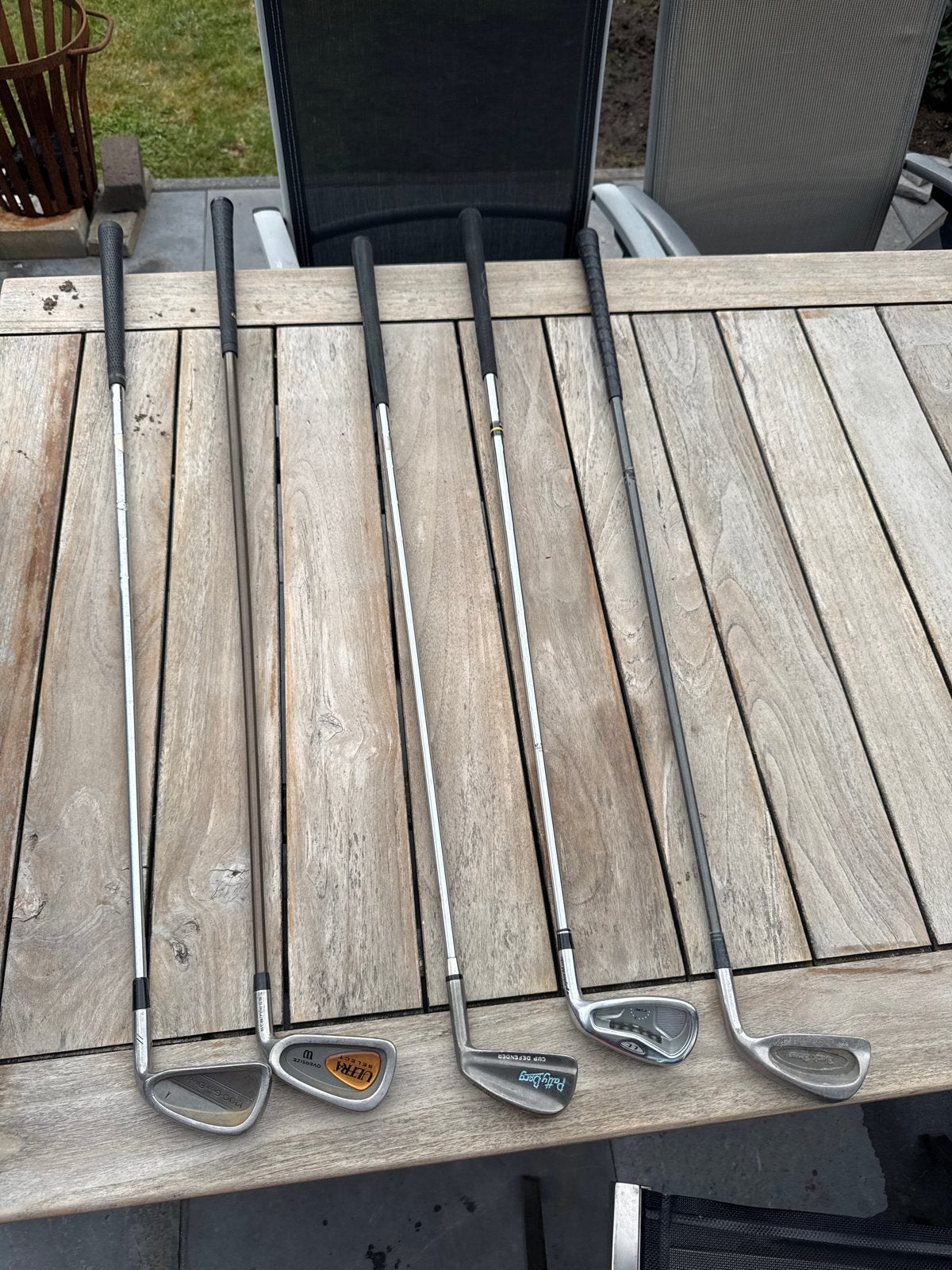 Diverse Golfclubs - Set van 5, Sport en Fitness, Golf, Ophalen, Gebruikt, Club, Overige merken