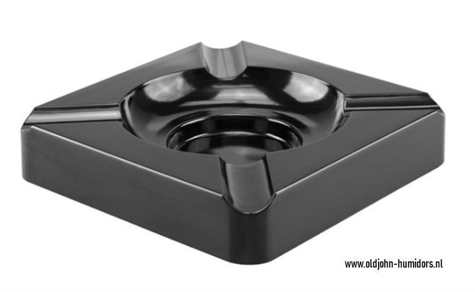 Bookwill Sigaren-asbak - Bakelite - Zwart 15x15x3.5cm  sab04, Verzenden, Nieuw, Asbak