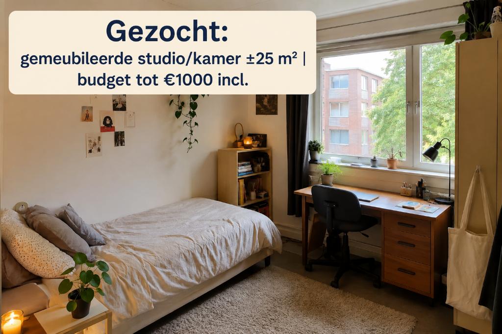 Gezocht: gemeubileerde studio/kamer Eindhoven