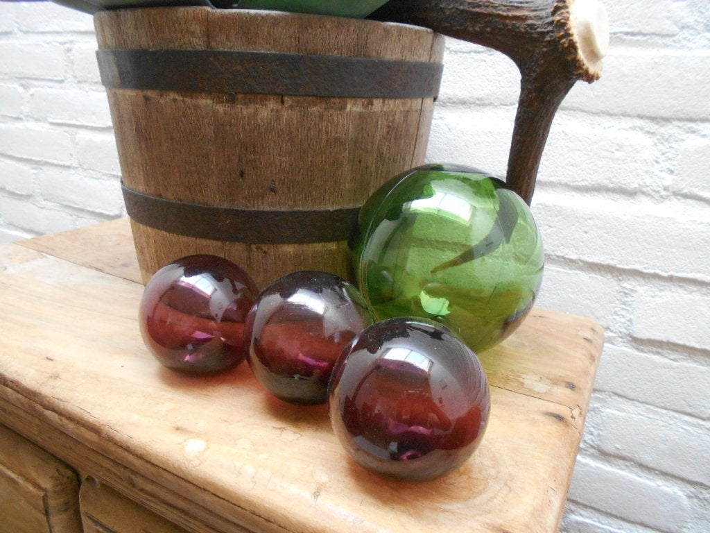 Glazen heksenballen retro, Ophalen of Verzenden