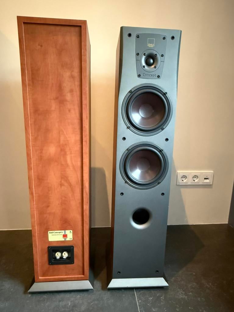 Set Dali Concept 6 luidsprekers, Audio, Tv en Foto, Luidsprekers, Zo goed als nieuw, 120 watt of meer, Front, Rear of Stereo speakers