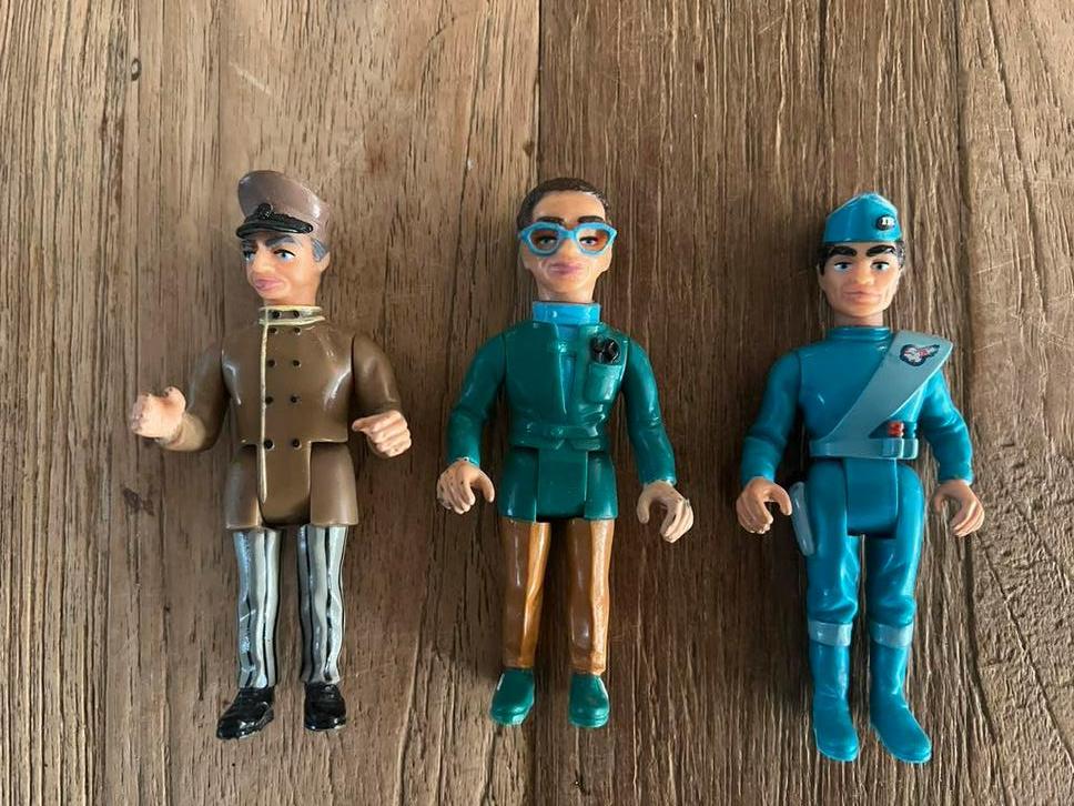 Thunderbirds poppetjes 3x, Verzamelen, Poppetjes en Figuurtjes, Ophalen, Zo goed als nieuw