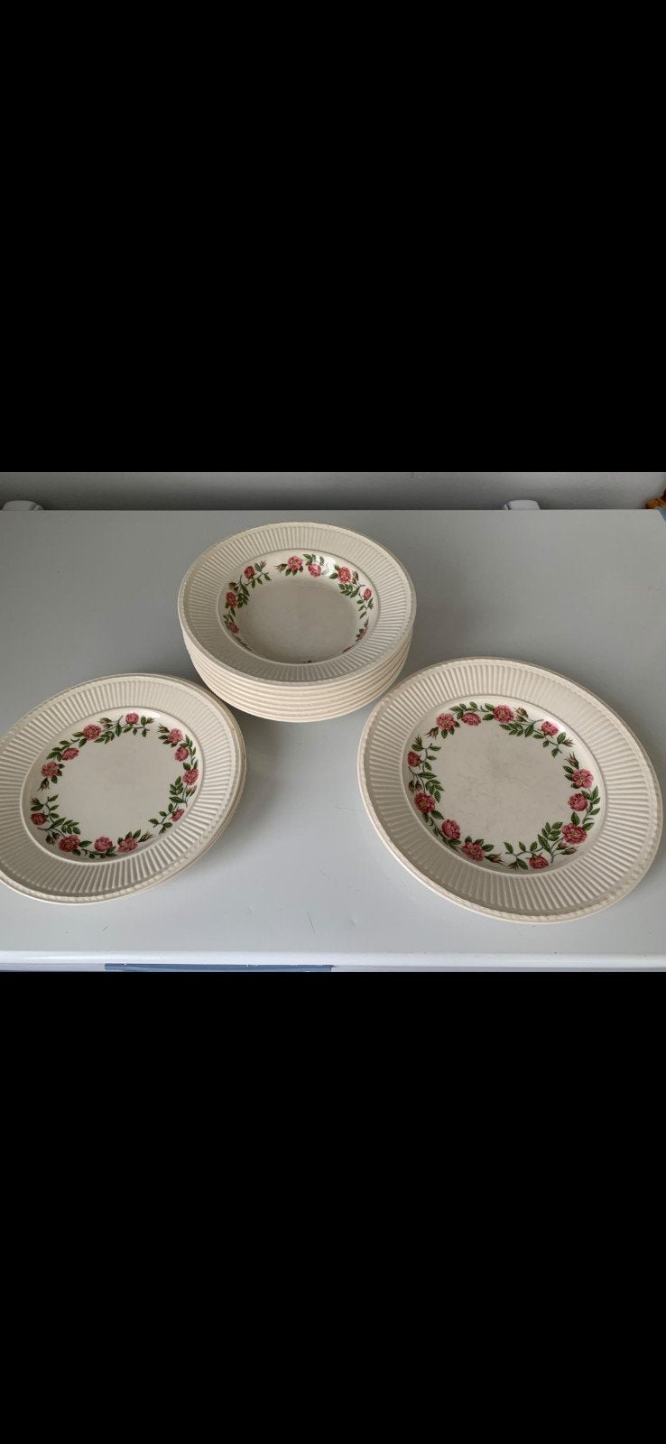 wedgwood rosalinde servies, Gebruikt, Keramiek, Ophalen of Verzenden, Bord(en)