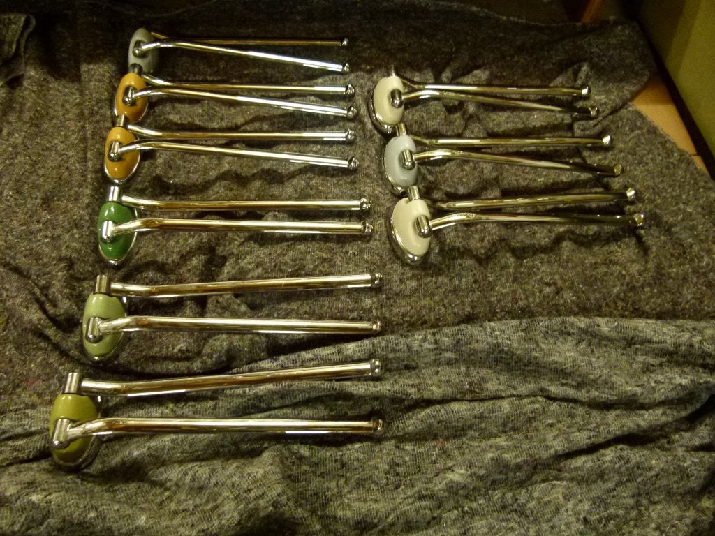 vintage Colani dubbele handdoekstang Villeroy Boch 70er, Ophalen, Zo goed als nieuw, Steen, Overige typen