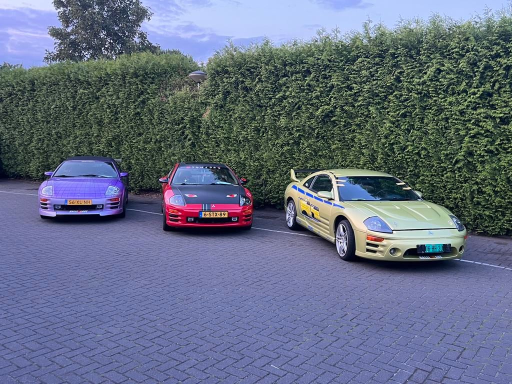 5x Mitsubishi Eclipse 2G en 3G coupe en spyder, Cabriolet, 4 stoelen, Eclipse, Grijs
