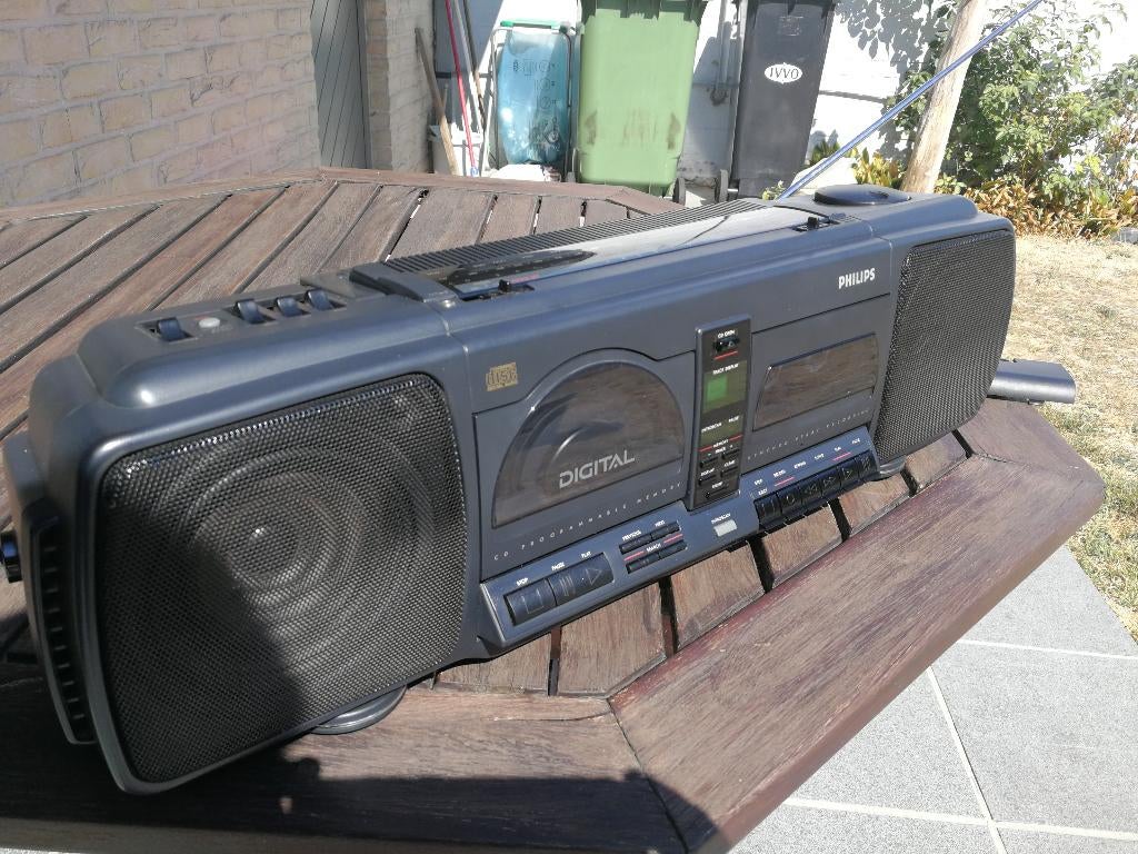 Radio-cassettespeler-CD speler Philips AZ 8102, Audio, Tv en Foto, Radio's, Ophalen of Verzenden, Gebruikt, Radio, Met cd-speler