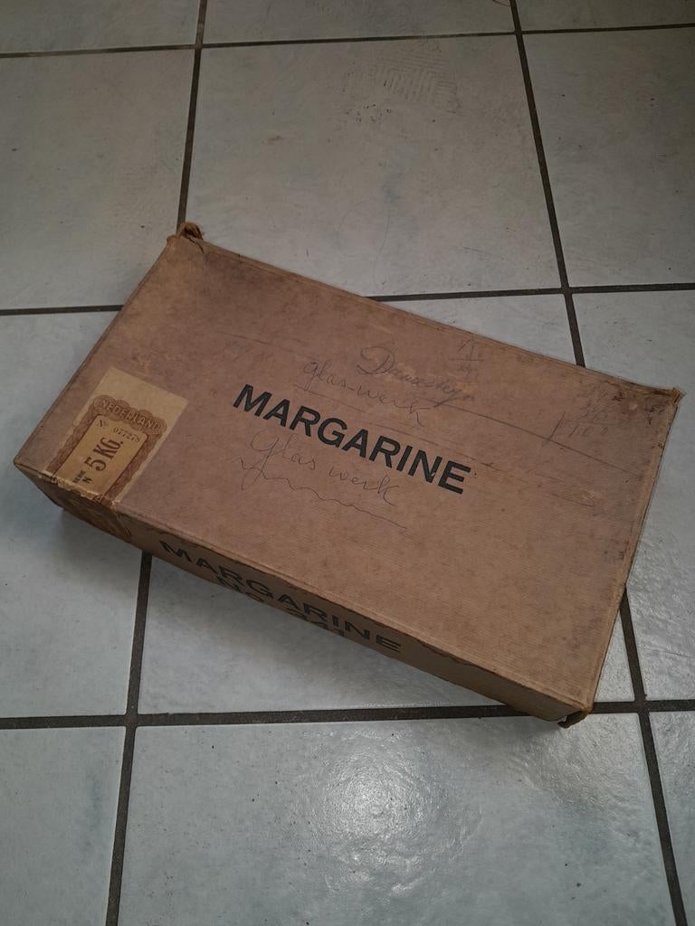 Margarine doos 40-50er jaren, Ophalen of Verzenden