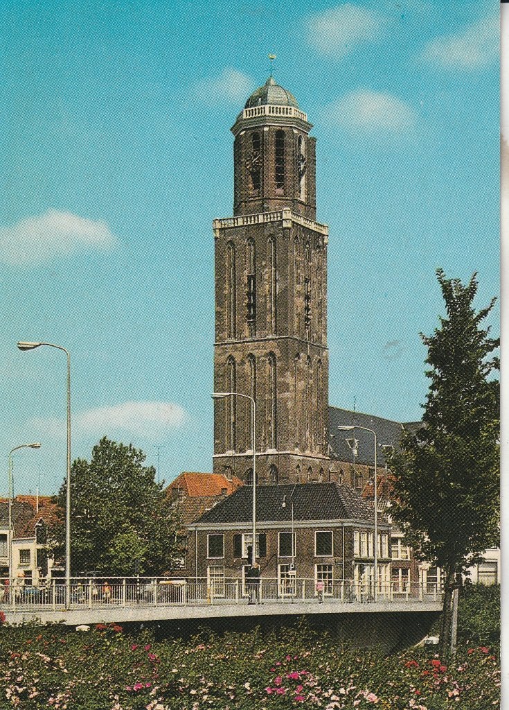 Zwolle Kampempoorterbrug met Peperbus, Verzamelen, Ophalen of Verzenden, 1960 tot 1980, Ongelopen, Overijssel