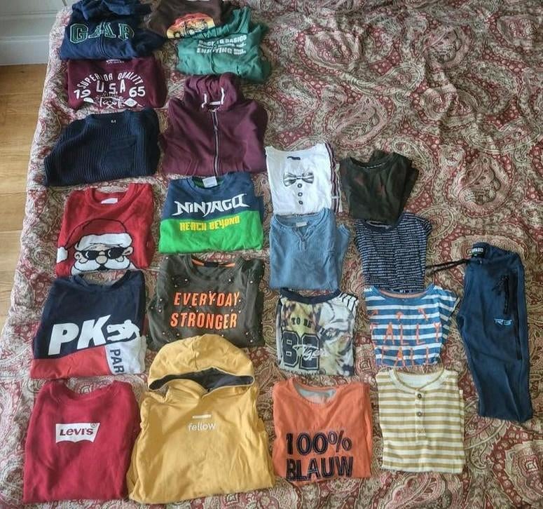 Kledingpakket 122 / 128, Kinderen en Baby's, Kinderkleding | Maat 122, Ophalen of Verzenden, Zo goed als nieuw, Jongen