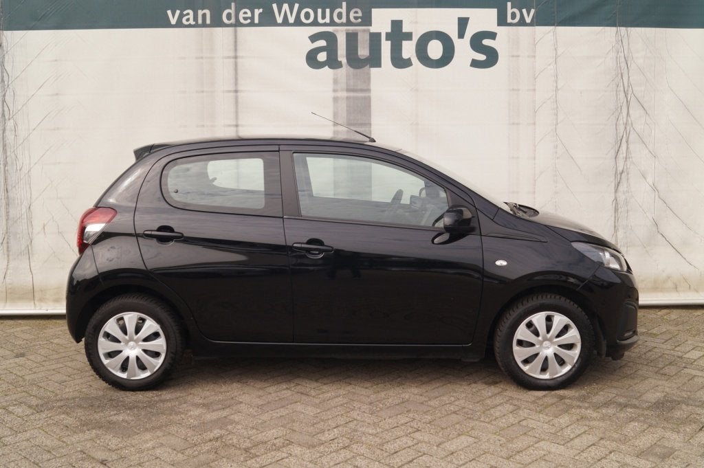 Peugeot 108 1.0 e-VTi Active 5-drs -AIRCO-DAB-LED-, Auto's, Gebruikt, Euro 6, 4 stoelen, Zwart