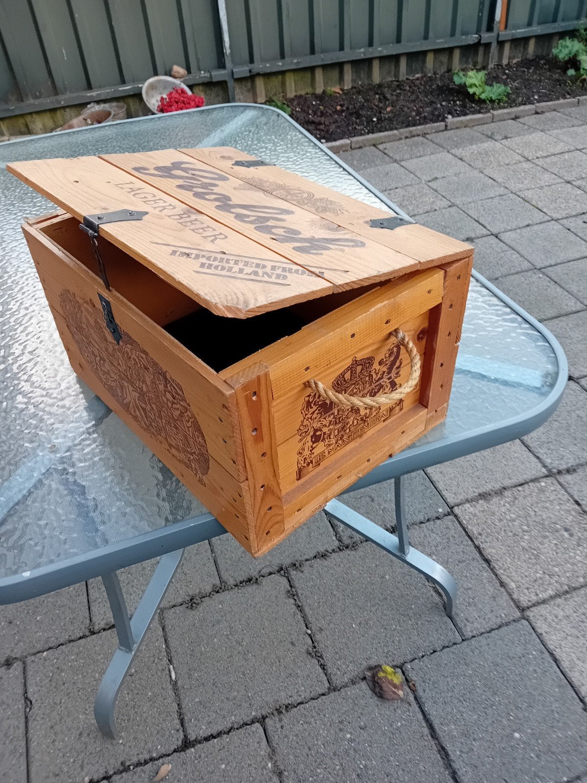 Houten grolsch export krat, Verzamelen, Biermerken, Ophalen of Verzenden, Grolsch