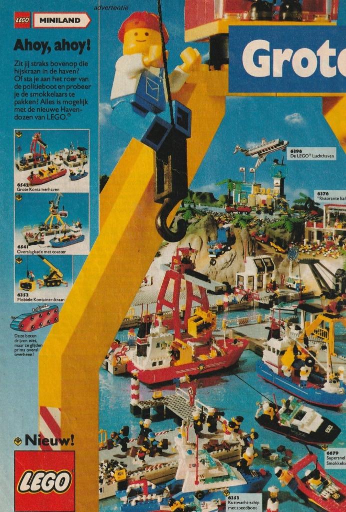 Retro reclame 1991 Lego speelgoed overslagkade haven, Verzenden, Overige typen