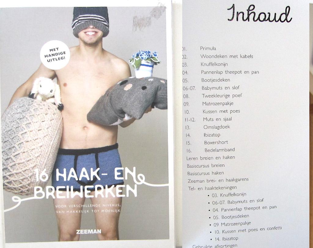 2 brei- / haakboeken - voor kinderen en grappenmakers, Verzenden, Zo goed als nieuw, Breien of Haken, Patroon of Boek