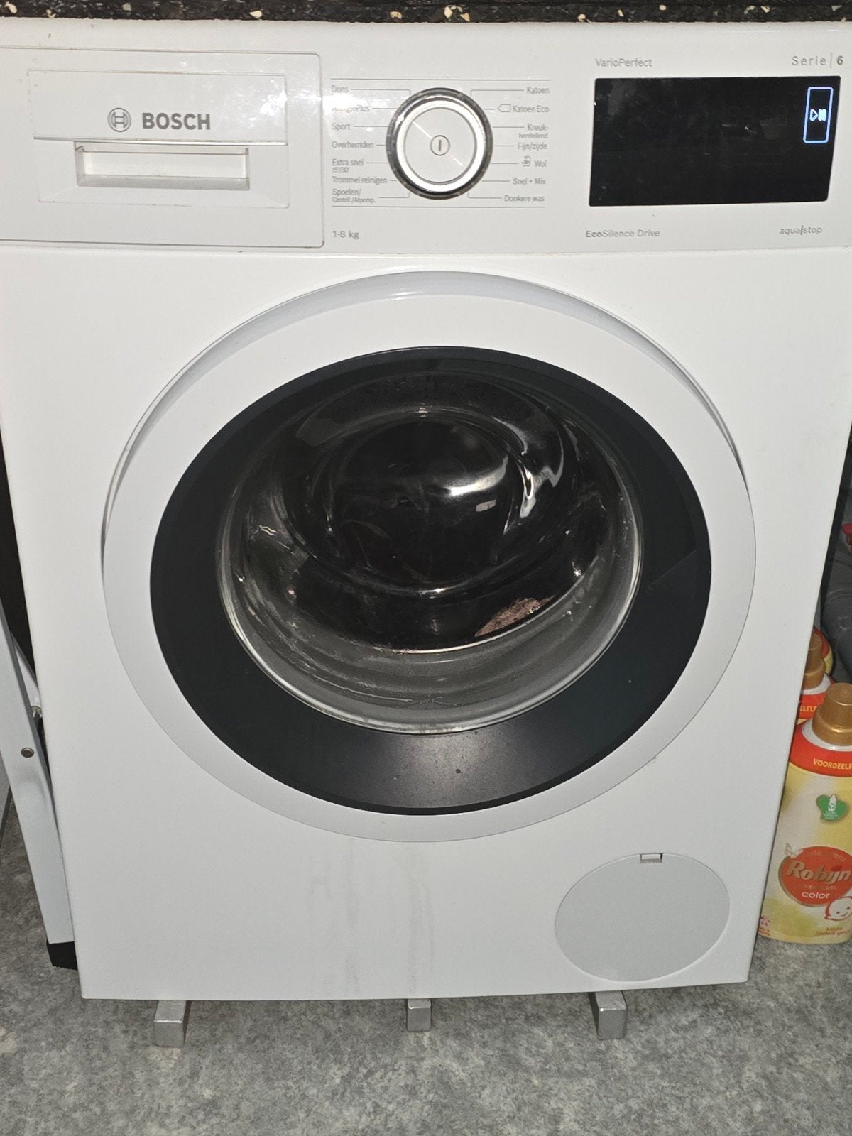 Wasmachine Bosch serie 6 (goed onderhouden), Ophalen of Verzenden, Zo goed als nieuw, 1200 tot 1600 toeren, 85 tot 90 cm