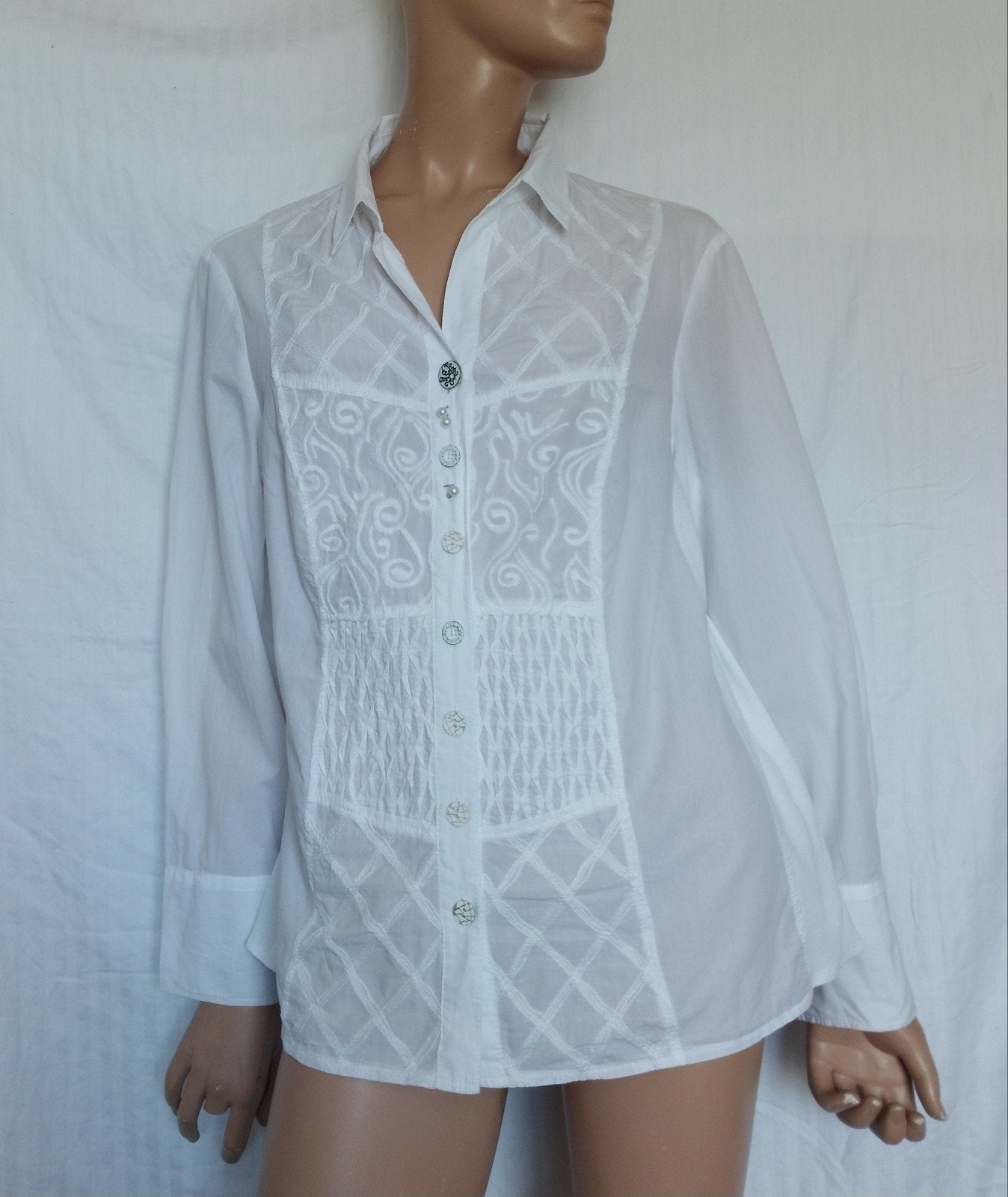 PERER HAHN Blouse, Maat 44 , KATOEN, Kleding | Dames, Blouses en Tunieken, Ophalen of Verzenden, Zo goed als nieuw, Maat 42/44 (L)