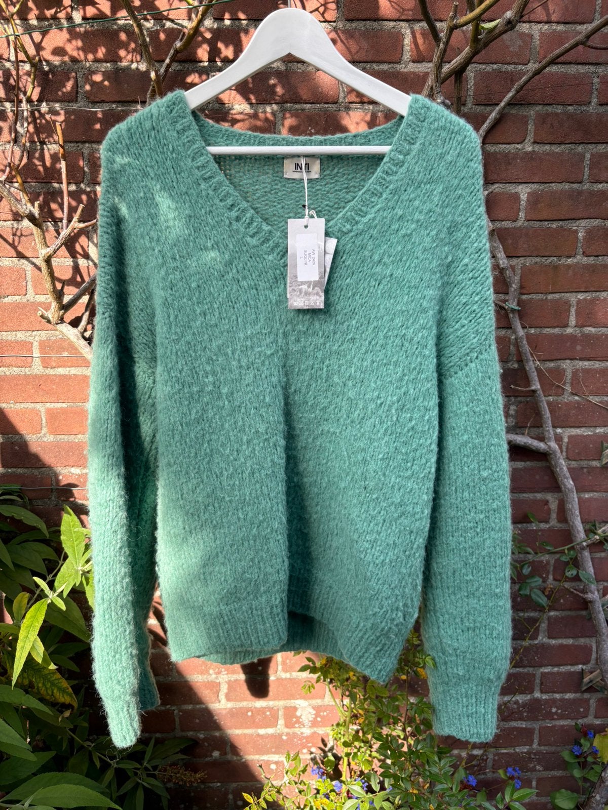 Inti knitwear prachtige groene trui maat L, Kleding | Dames, Ophalen of Verzenden, Zo goed als nieuw, Maat 42/44 (L), Groen