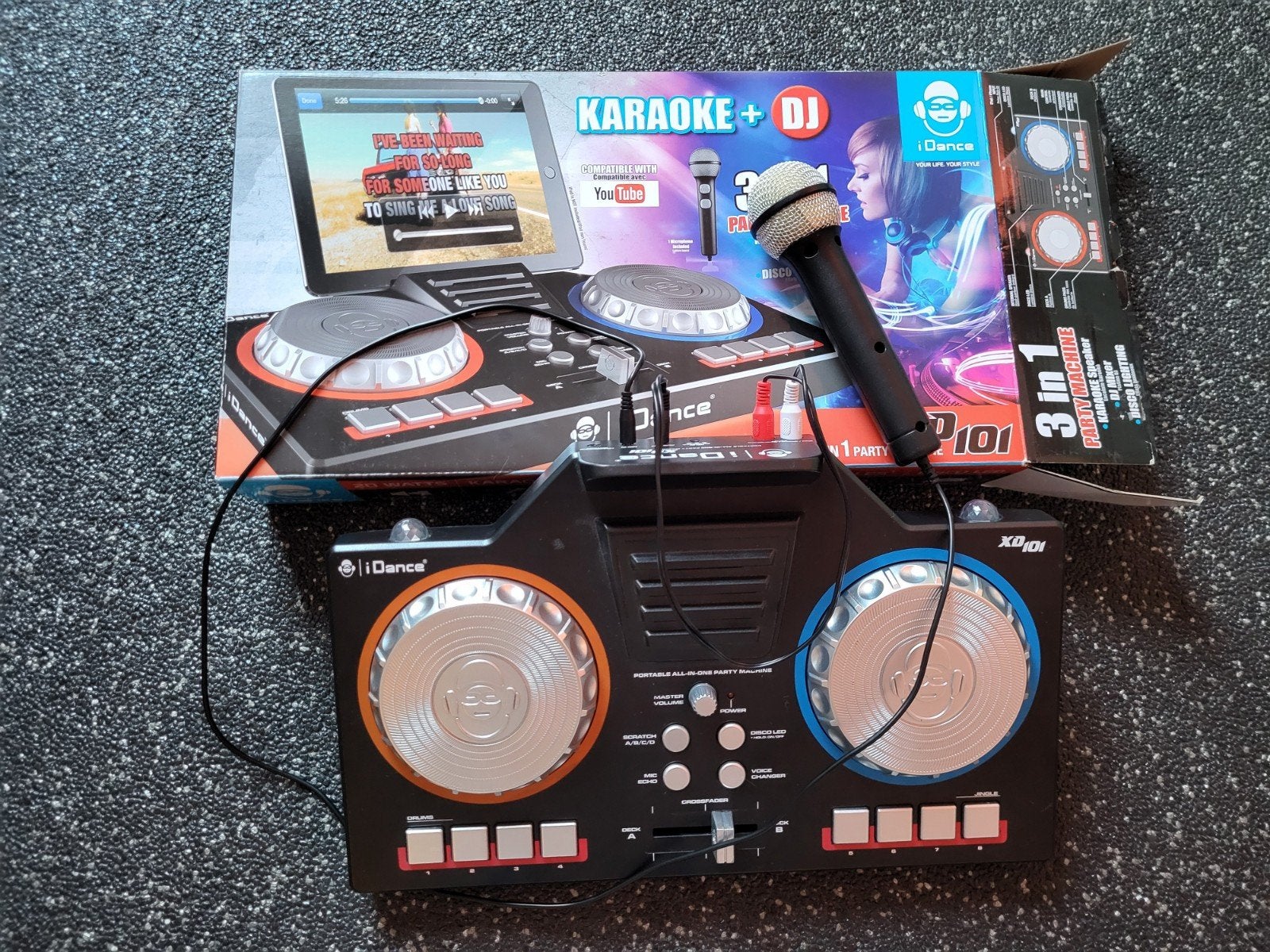 iDance Party System XD101, Ophalen, Zo goed als nieuw, Complete set