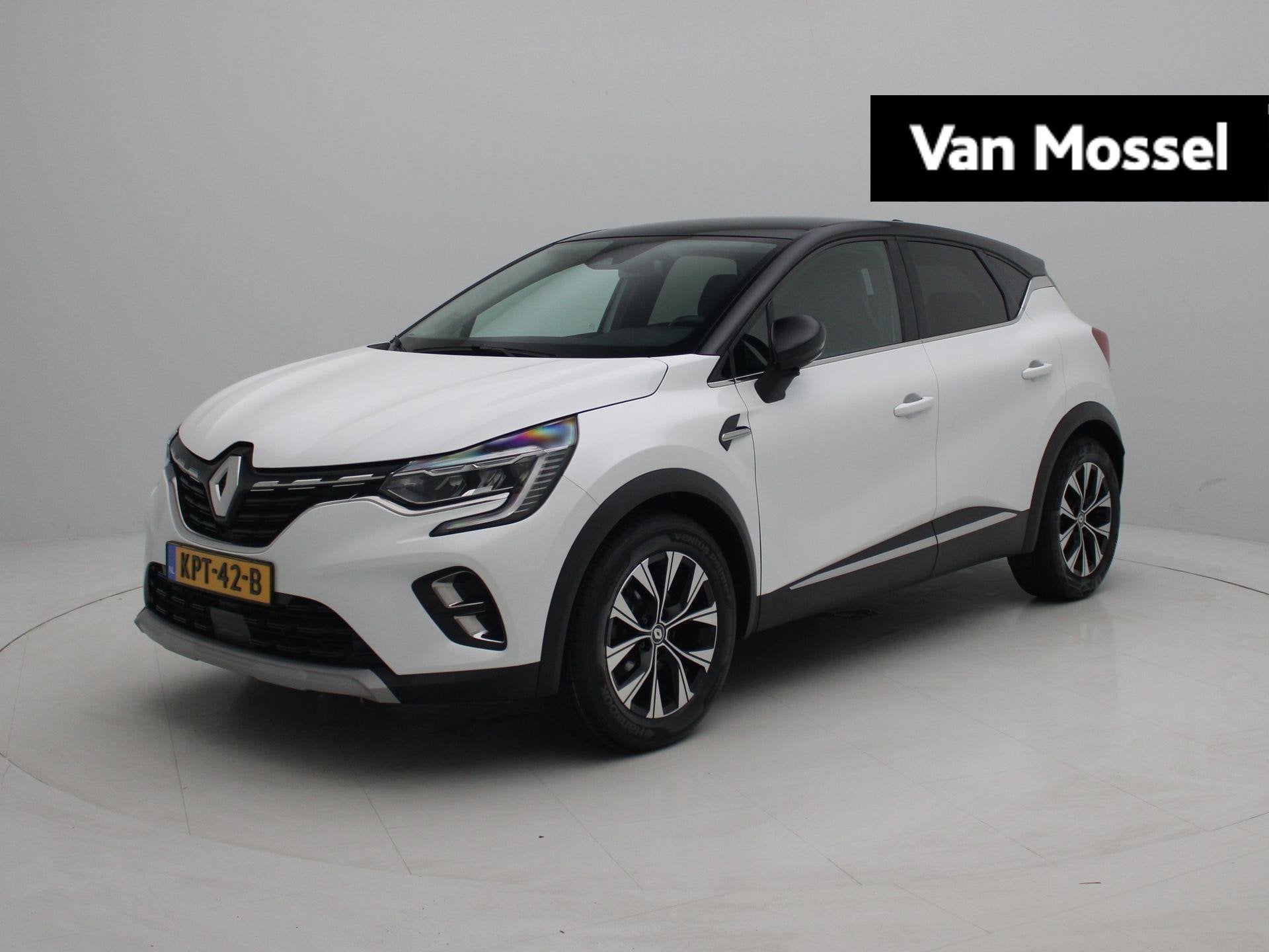 Renault Captur E-Tech full hybrid 145 Techno | Easy link nav, Gebruikt, 4 cilinders, 715 kg, Leder en Stof