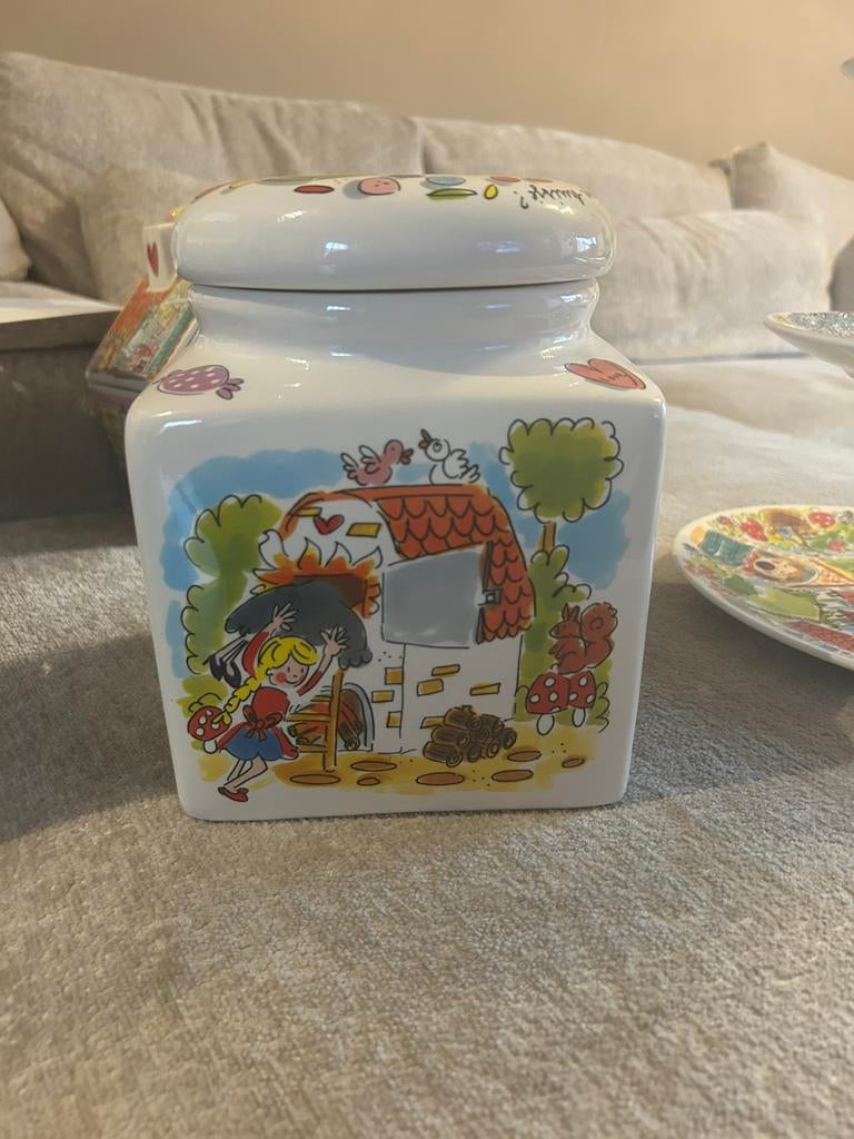 Blond amsterdam efteling snoeppot, Huis en Inrichting, Ophalen, Zo goed als nieuw, Aardewerk, Blond Amsterdam