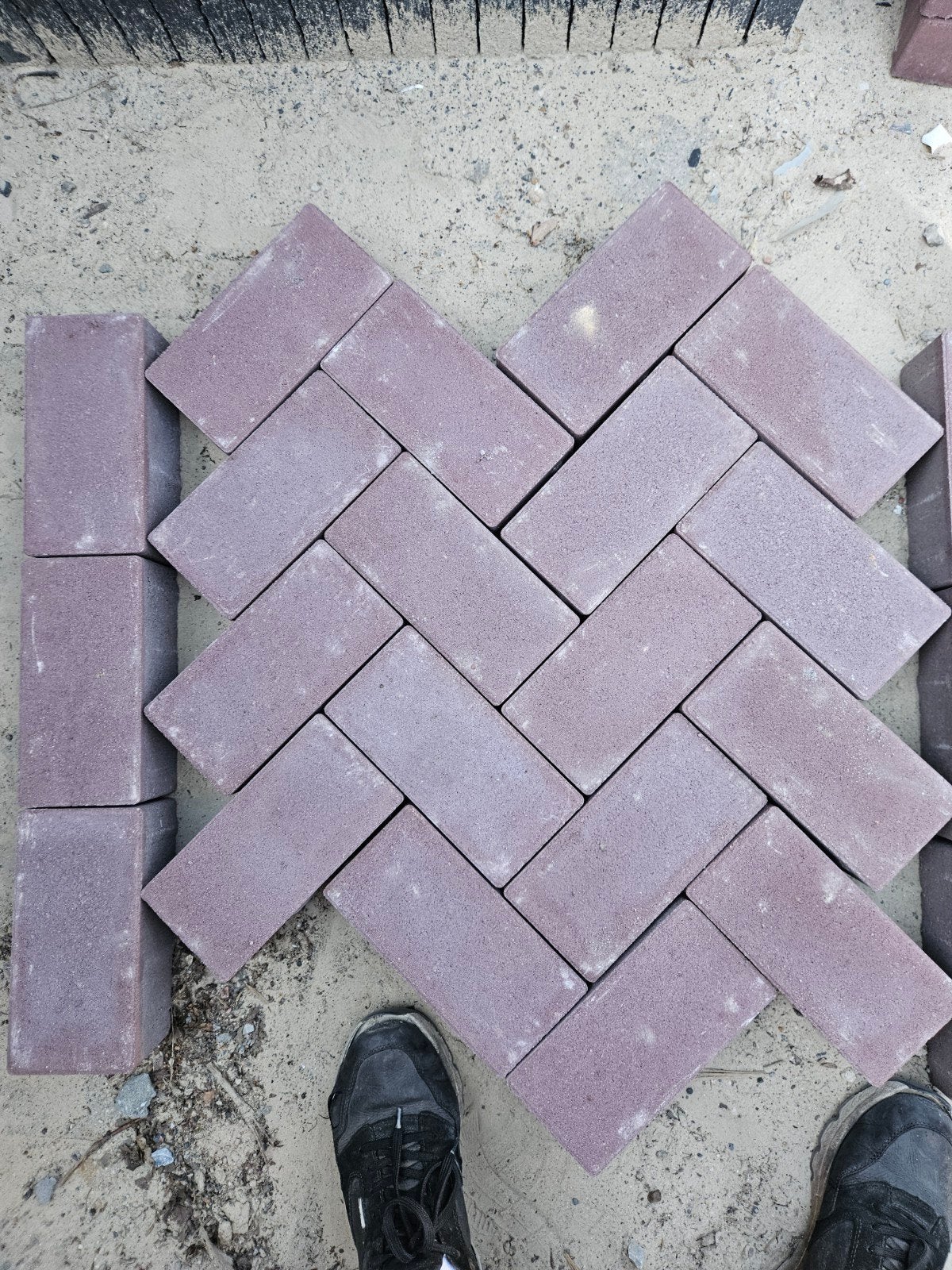 betonklinker 8cm heide rood, Tuin en Terras, Ophalen, Beton, Klinkers