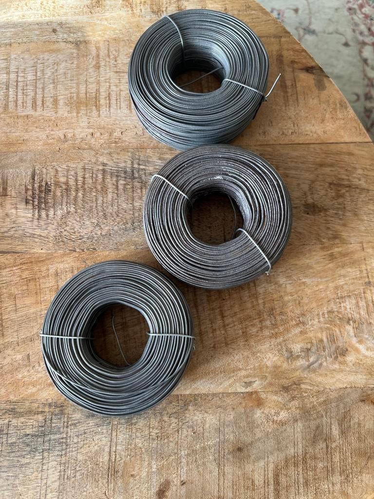 Binddraad / ijzerdraad - 3 rollen voor tuin en kluswerk, Ophalen of Verzenden, Gebruikt, 250 mm of meer, Overige typen