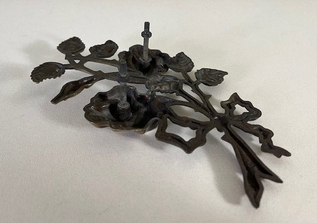 Sobraf-Fracaro Frans metalen rozen ornament, Antiek en Kunst, Ophalen of Verzenden