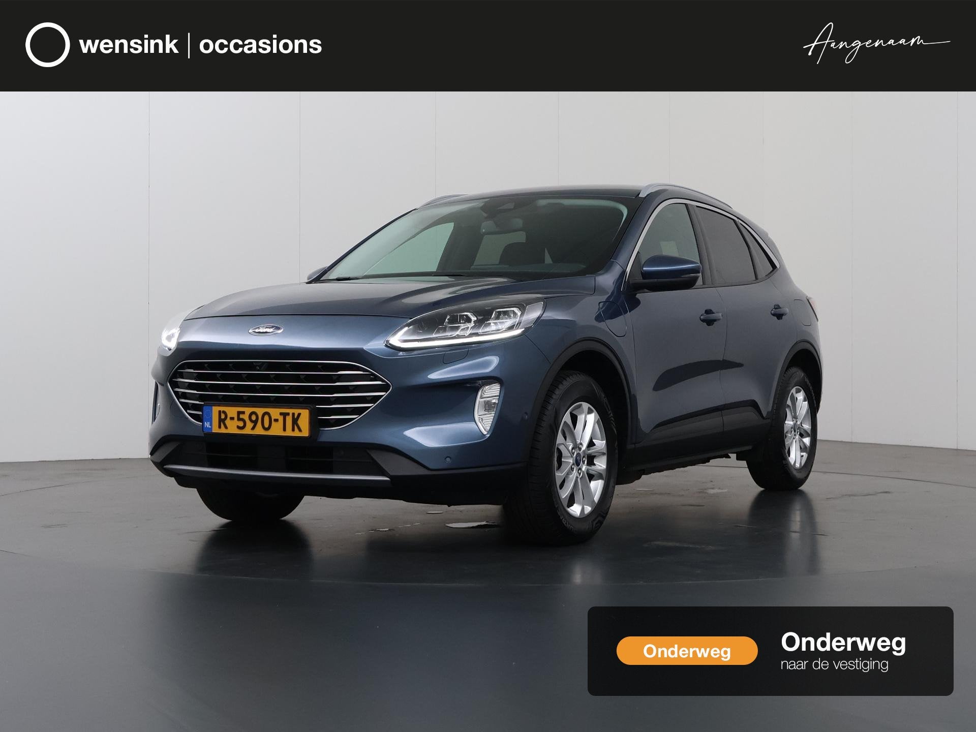 Ford Kuga 2.5 PHEV Titanium X | Trekhaak | Winterpakket | Pa, 14 kWh, Gebruikt, 4 cilinders, Blauw