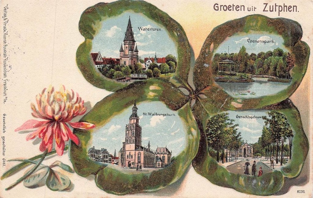 703-438-051 Groeten uit Zutphen, Verzamelen, Ophalen of Verzenden, Voor 1920, Gelderland