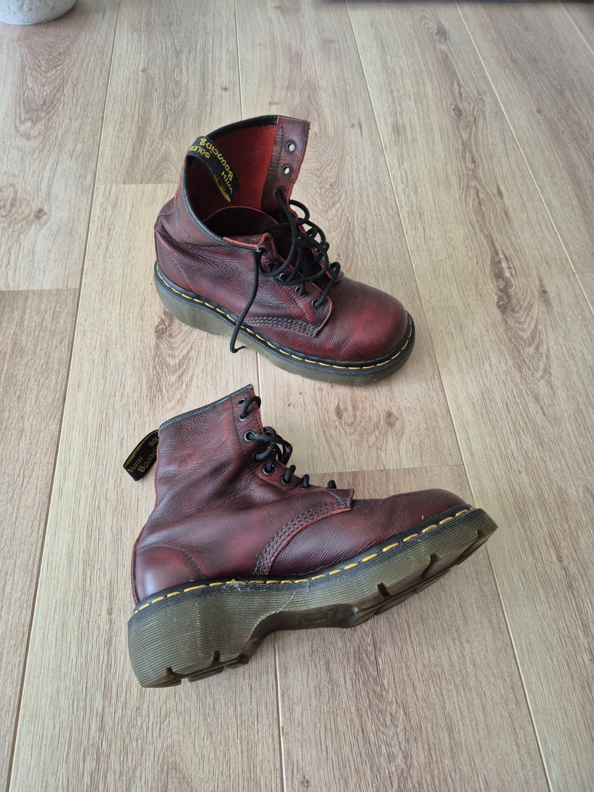 Dr. Martens 1460 Cherry Red Laarzen - Maat 39, Ophalen, Lage of Enkellaarzen, Dr. Martens, Gedragen