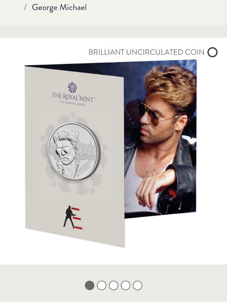 Munt Coin George Michael verzamelmunt UK, Ophalen of Verzenden, Overige landen, Losse munt