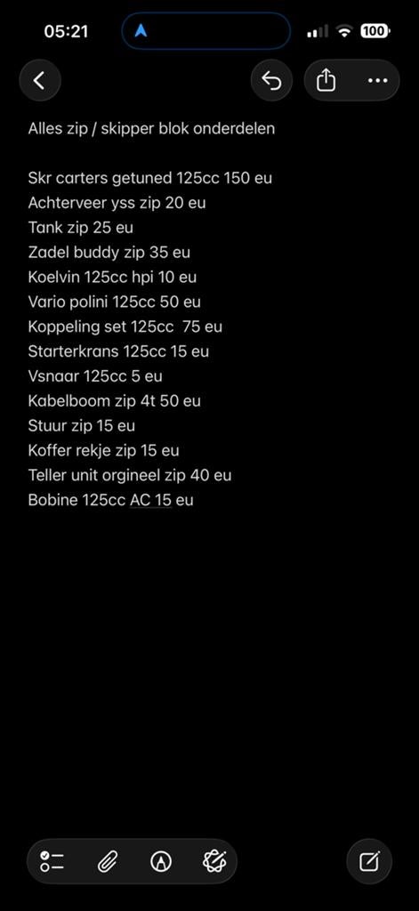 ZIP 172 in onderdelen, Eén persoon, Cadeaubon