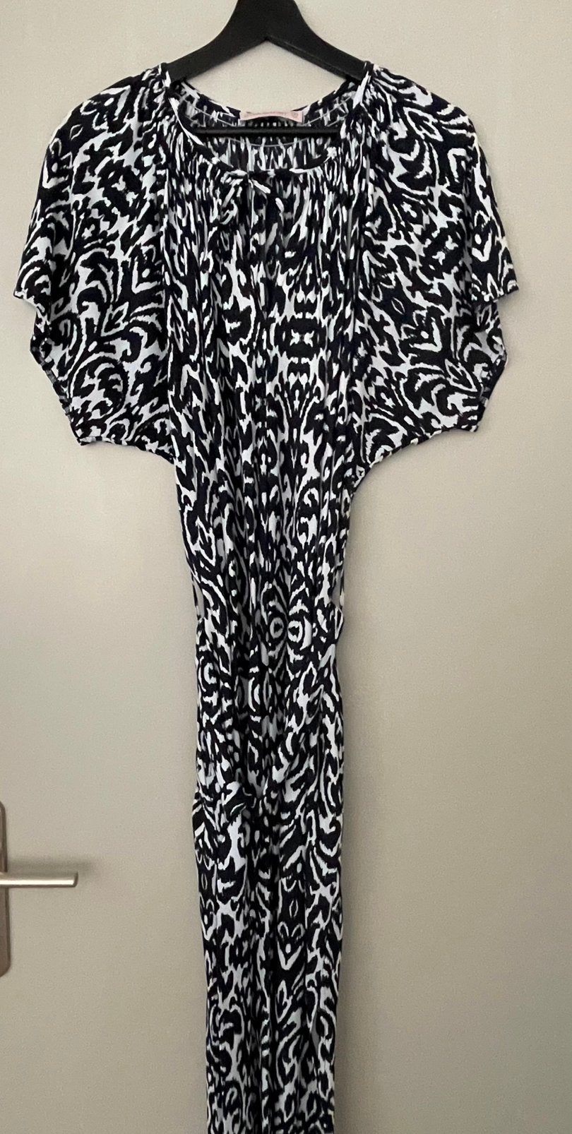Studio Anneloes maxi dress navy wit maat M, Meerkleurig, Gedragen, Onder de knie, Ophalen