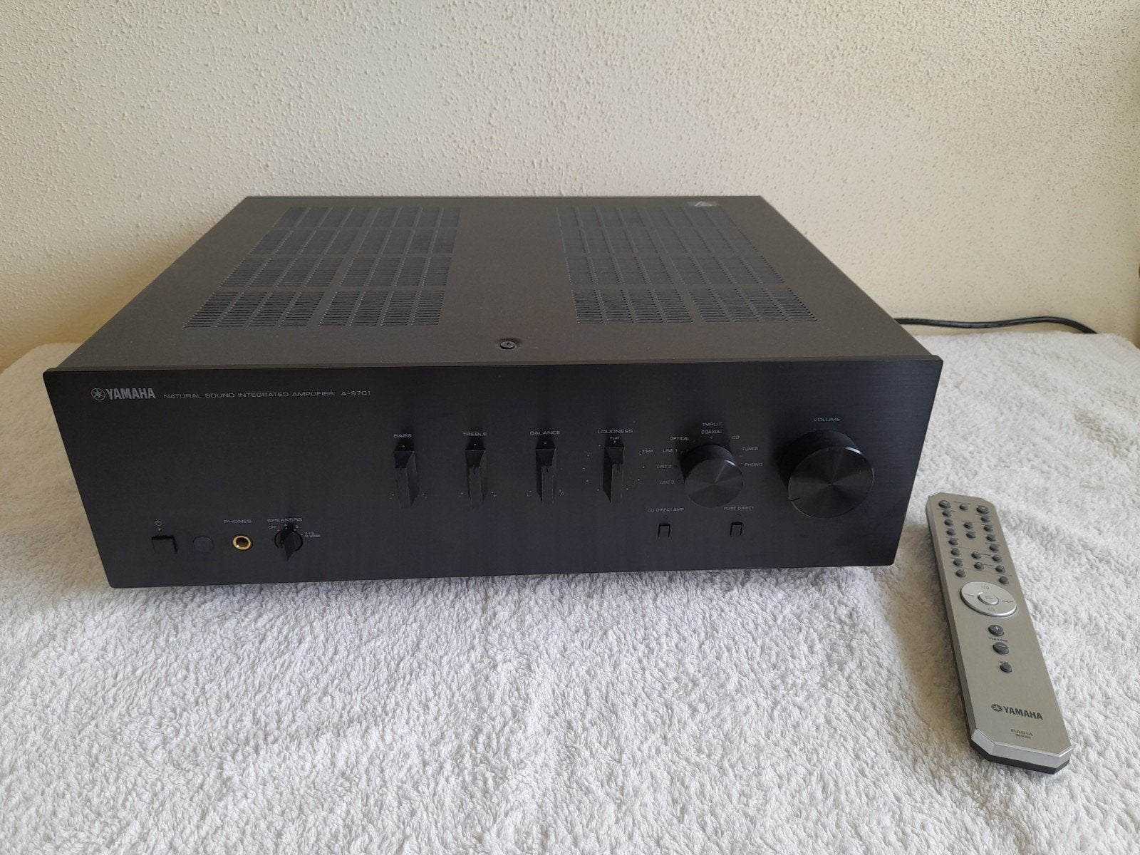 versterker 'Yamaha A-S701, Ophalen, Zo goed als nieuw, 120 watt of meer, Yamaha