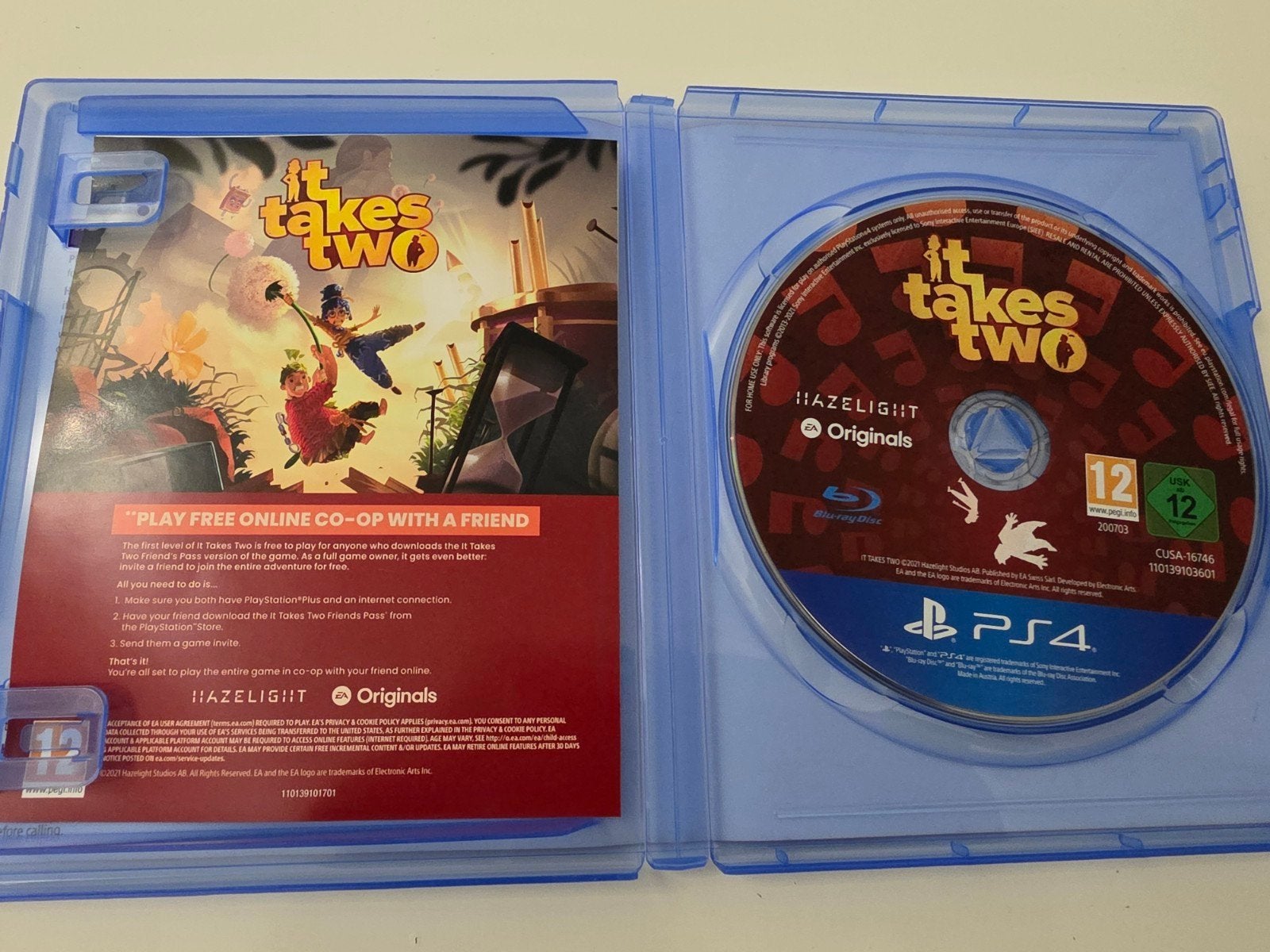 It Takes Two PS4/PS5 (PS5 Upgrade) - Lees Goed, Avontuur en Actie, Hazelight Studios, Onbekend, 2 spelers