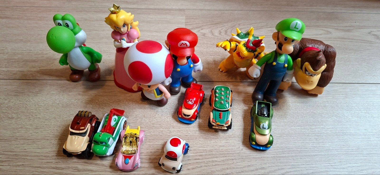 Super Mario Figuren en Raceauto's Set, Ophalen of Verzenden, Gebruikt, Jongen of Meisje