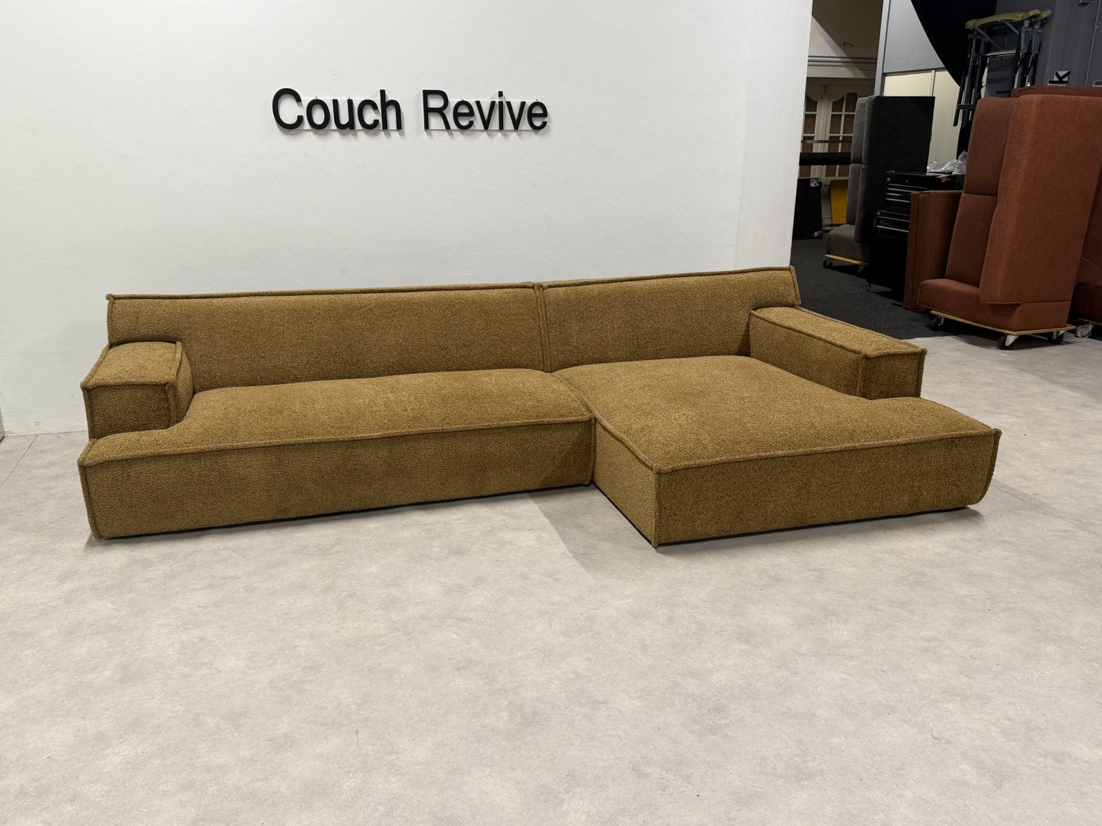 Beige Hoekbank 335 x 180 | GRATIS LEVERING, Huis en Inrichting, Banken | Bankstellen, -, Verzenden, -, Zo goed als nieuw