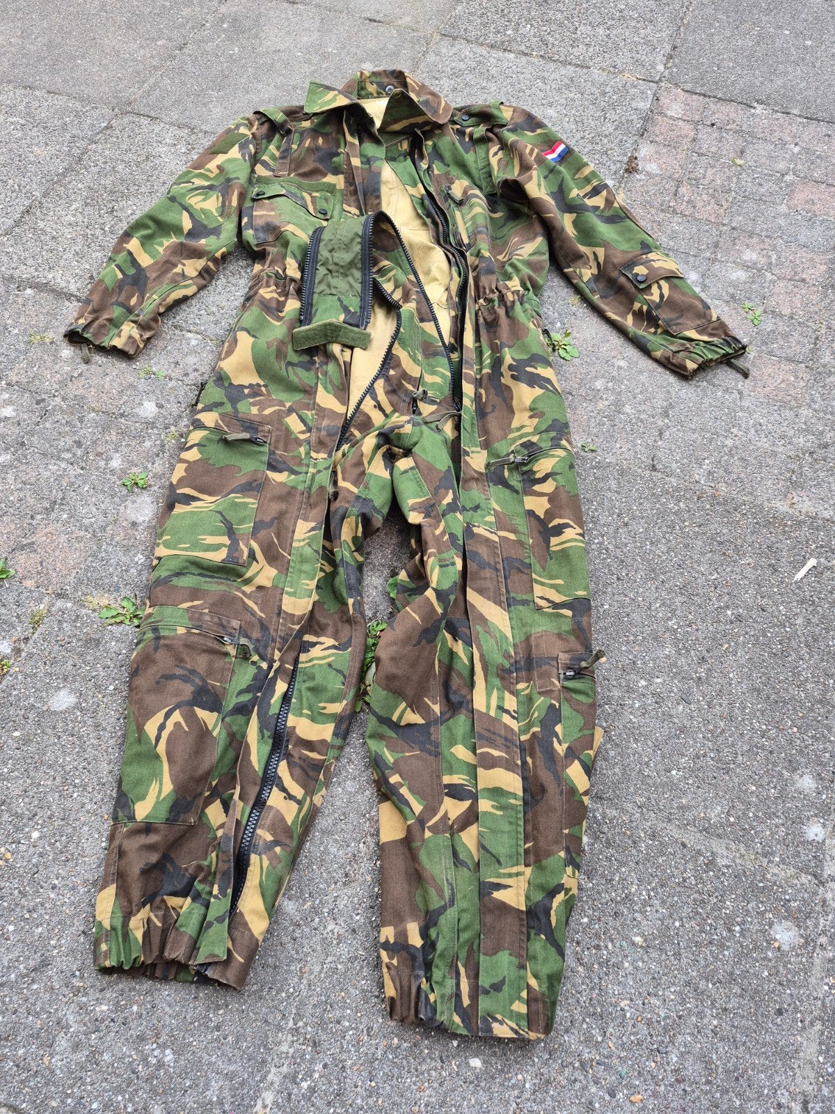 Tankoverall woodland camouflage, Verzamelen, Ophalen of Verzenden, Landmacht, Nederland, Kleding of Schoenen