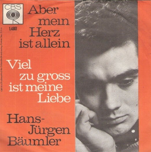 Hans-Jürgen Bäumler - Aber Mein Herz Ist Allein-1964, Ophalen, Gebruikt, Pop